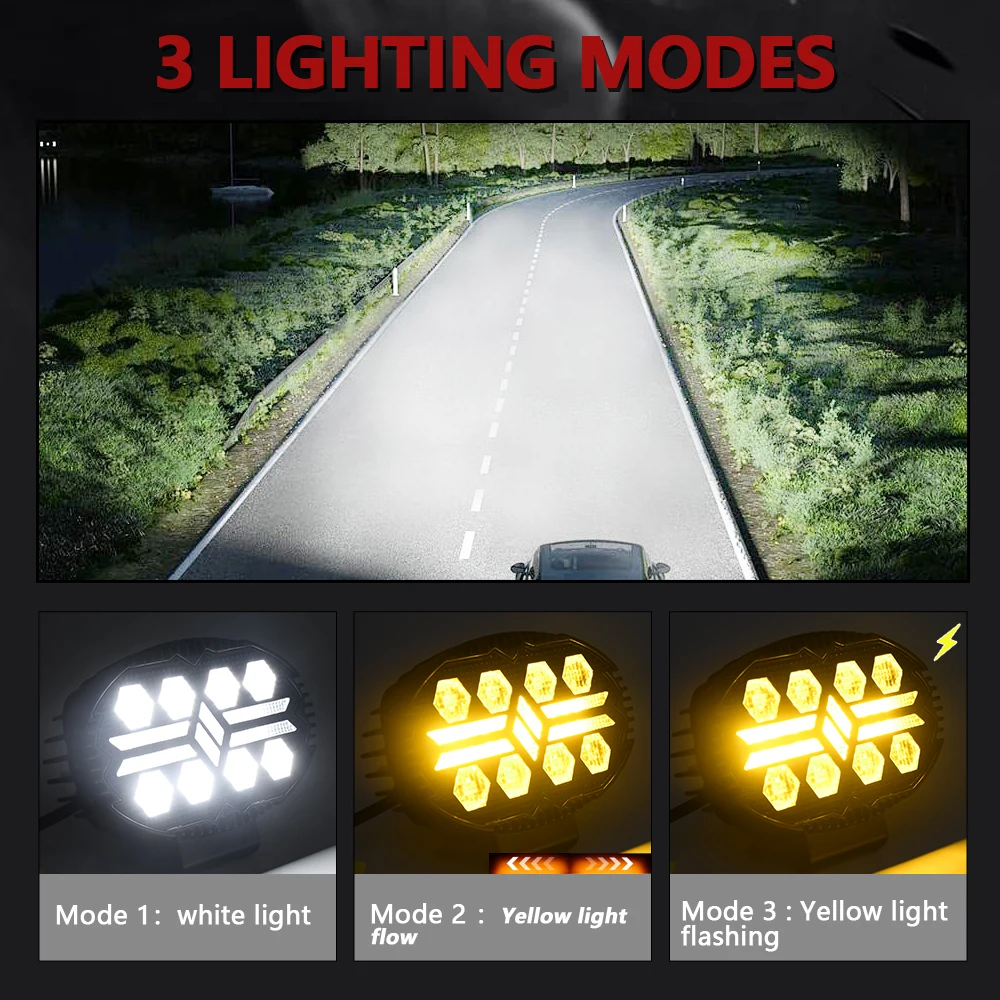 5.5Inch Work Fog Light LED Headlight Light Auto Fog Light Led Light Bar for Moto