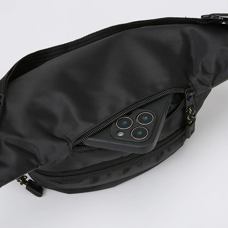 Men's ultra light waist bag - adjustable shoulder straps, multiple compartments, ideal for running, cycling, and daily commuting