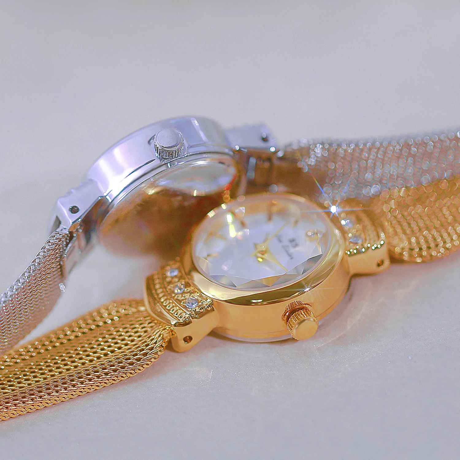 Top Brand Watches For Women Diamond Golden Quartz New Women's Gold Watch Fashion Dress Lady Female Small Wristwatch Gifts 5