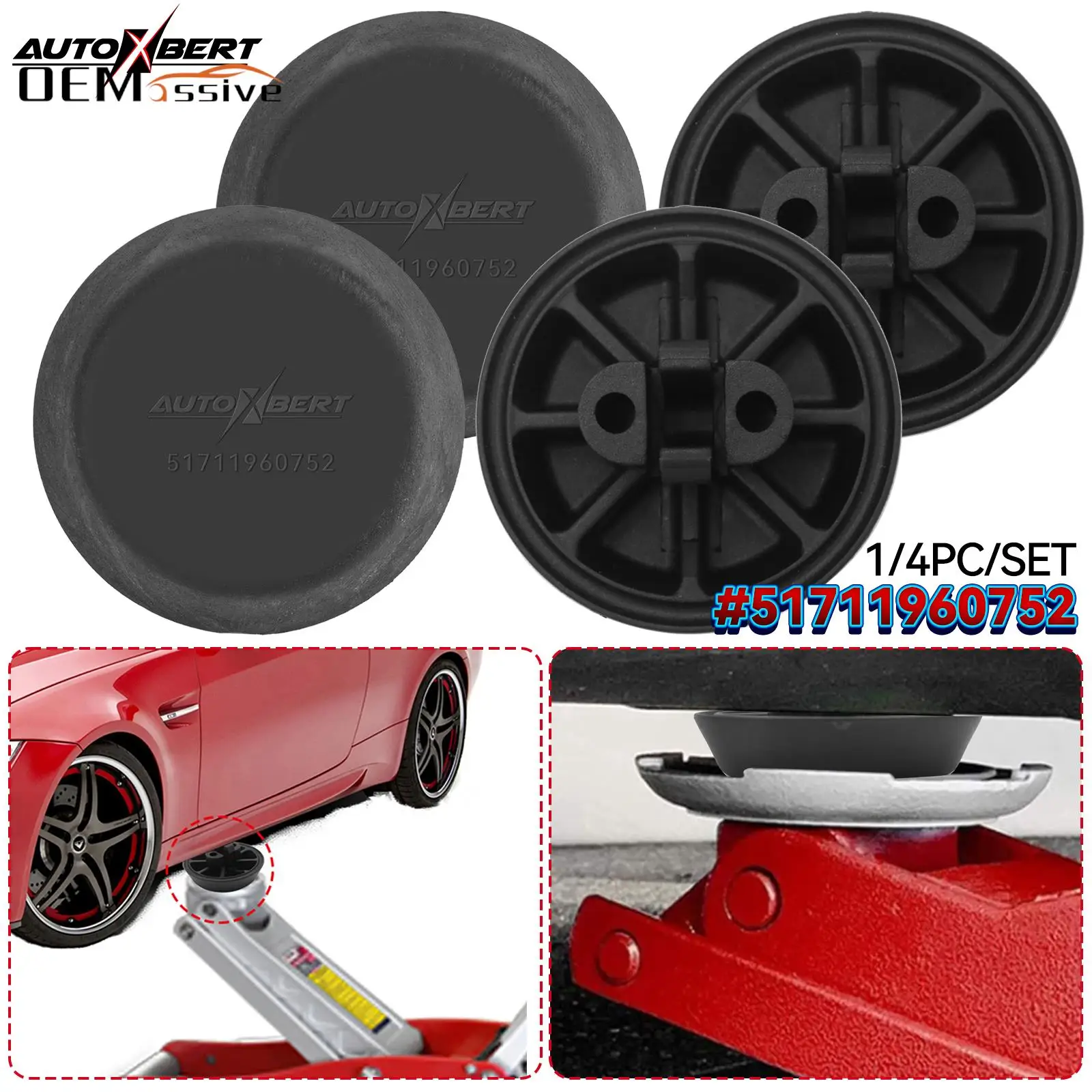 Accessori Per Auto 4X51711960752 Sotto Jack Point Jacking Support Pad Cover Block Per Bmw Serie 3 E36 323 325 328 Coupe M3
