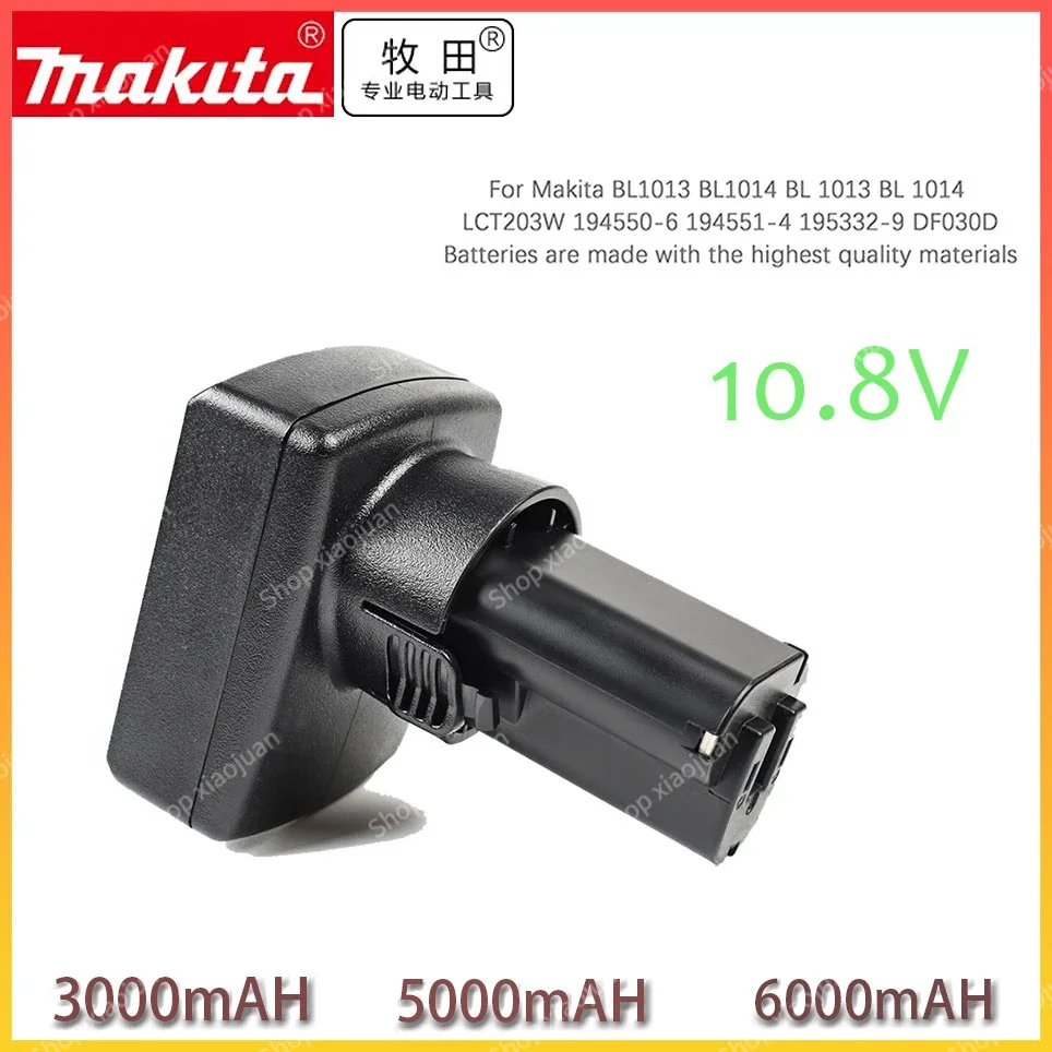 

6000mAh BL1013 Battery for Makita 10.8V Battery BL1014 DF030D DF330D LCT203W 194550-6 194551-4 Li-ion Replacement Battery