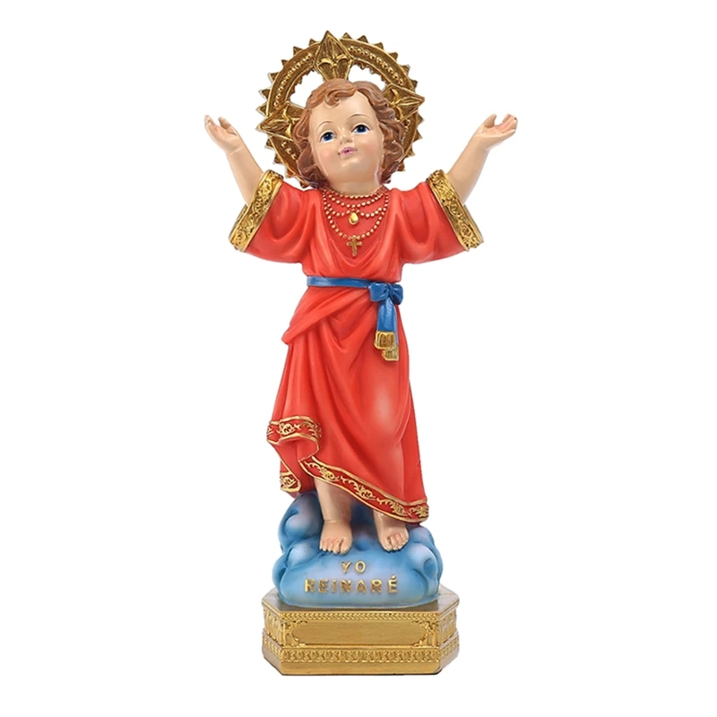 Holy Child Jesus Figurine 8-Inch Religious Statue Resin Decorations G5AB