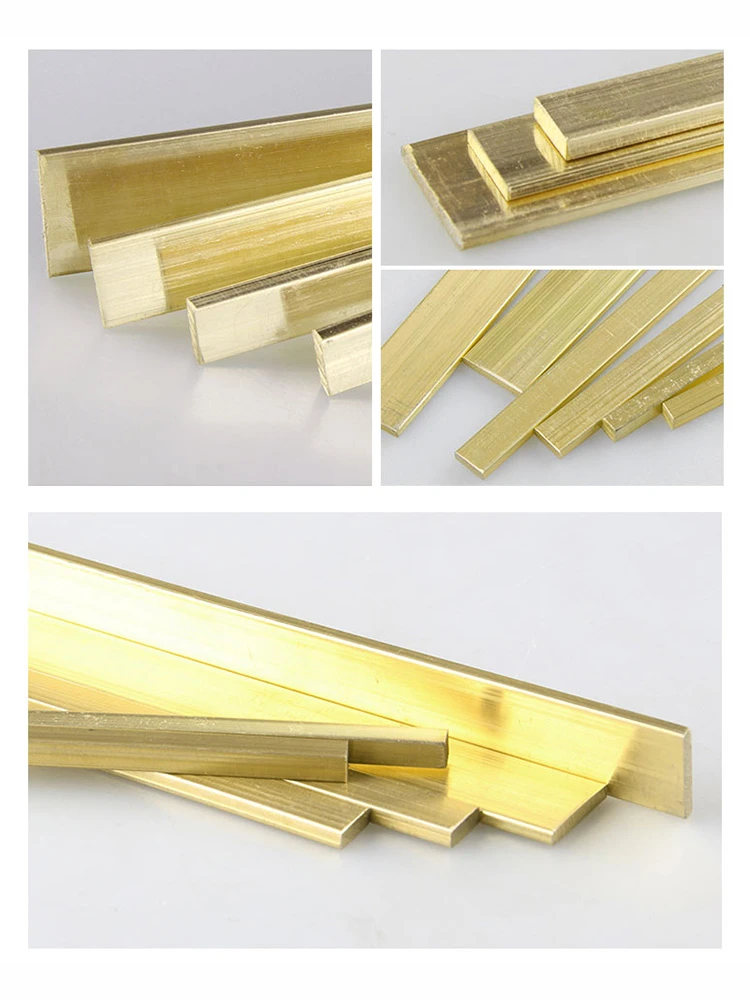 Length 500mm H59 Brass Flat Bar Plate Strip Thicknesses 2mm 3mm 4mm 5mm