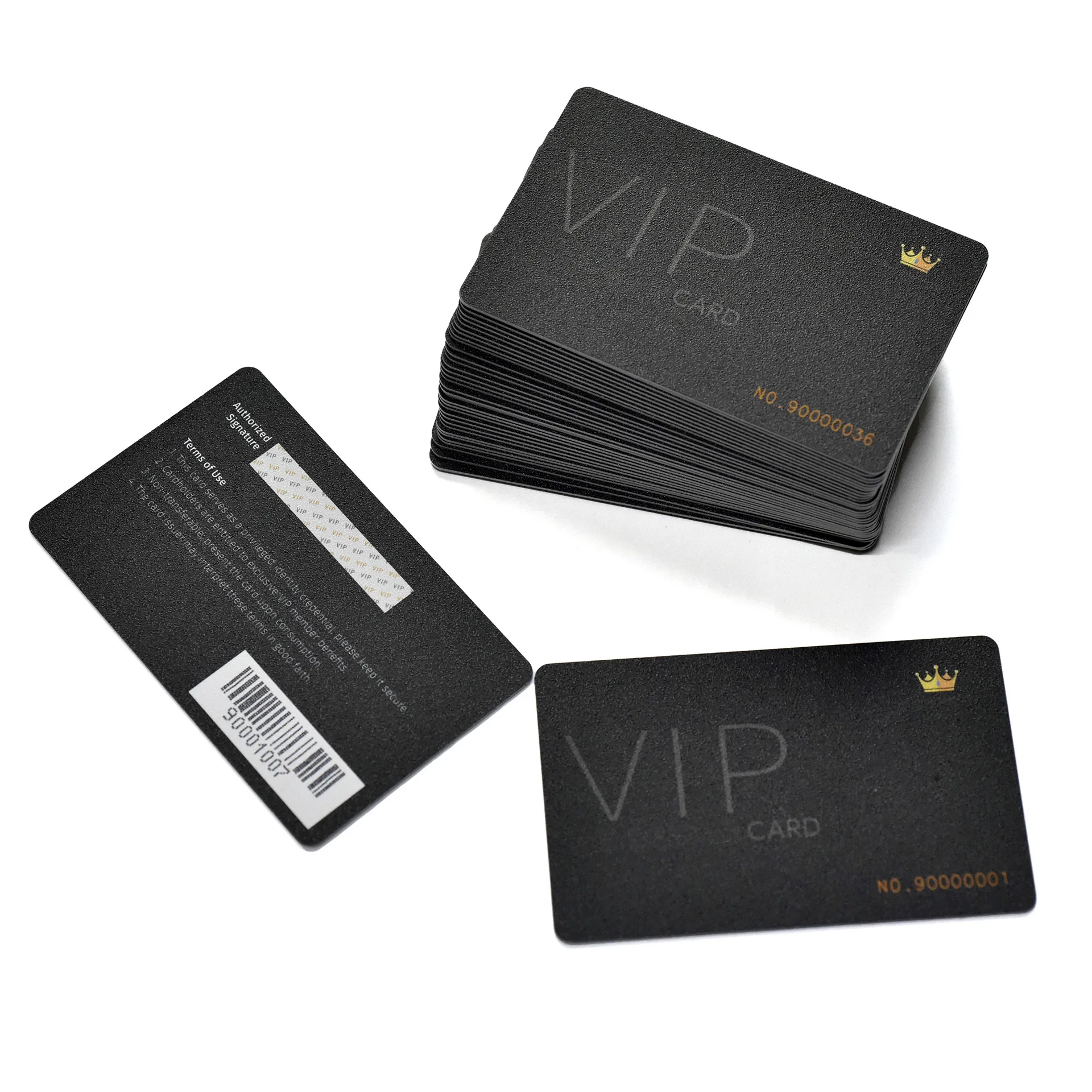 Carta associativa VIP con numero unico e codice a barre Durevole PVC impermeabile a prova di olio Business Loyal