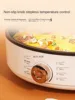 220V Deep Non-Stick Electric Skillets with Automatic Pancake Maker Pizza Baking Pan for Home Cooking Multi Cooker 4