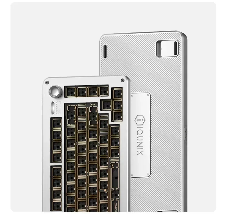 IQUNIX ZONEX75 슈퍼 기계식 키보드 키트, 3 가지 모드, USB, 2.4G, 블루투스 무선 키보드 키트, 핫 스왑 81 키 구조 키보드