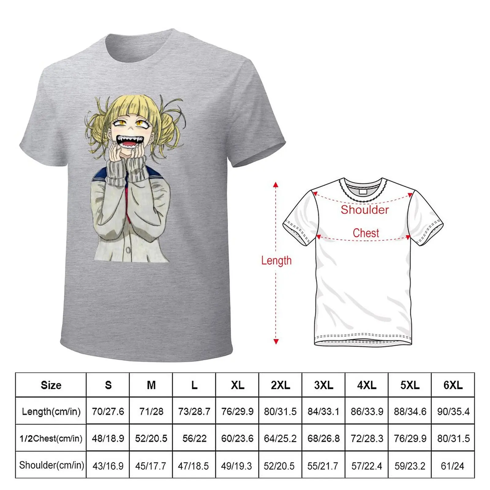 T-shirt Himiko Toga Boku No Hero - Personalizei