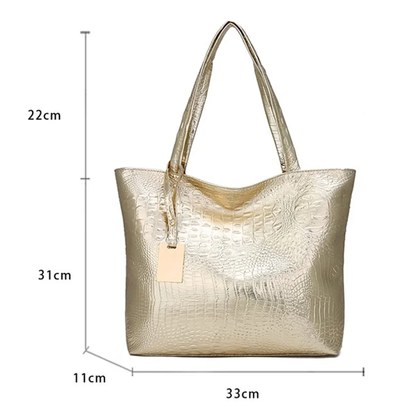 Sacs à Main PortéS éPaule, Femme Grande Capacité Doree, Femme Mode Sacs