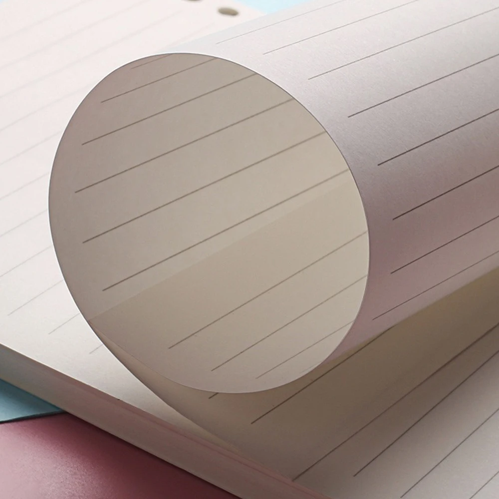 PLRBOK 50 Sheets 100 Pages A5 B5 A4 Loose Leaf Paper Binder Inner Pages 20/26/30 Holes Office Accessories Notebook Stationery 3