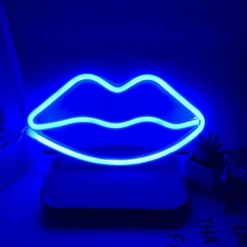 Battery lips blue