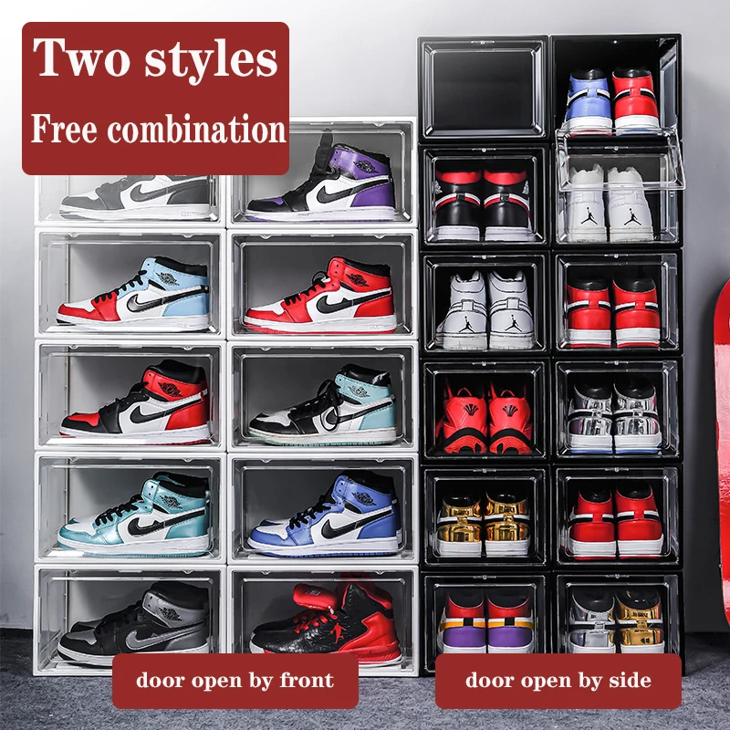 Transparent Shoe Box Sneakers Storage Box Shoes Organizer Thickened Can