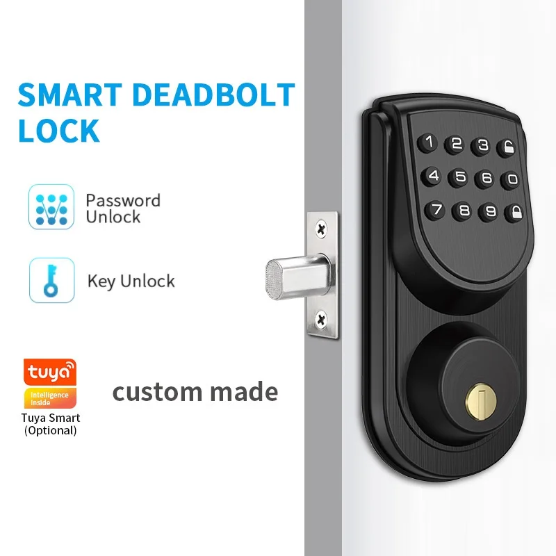 

Smart Door Lock Digital Code Combination Lock Password Key Unlock Bedroom Wooden Door Electronic Lock Metal Smart Deadbolt Locks