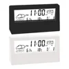 LCD Electric Desk Alarm Clock Calendar Digital Temperature Humidity Modern Weather Station Alarm Clock Desktop Home Office Decor 1