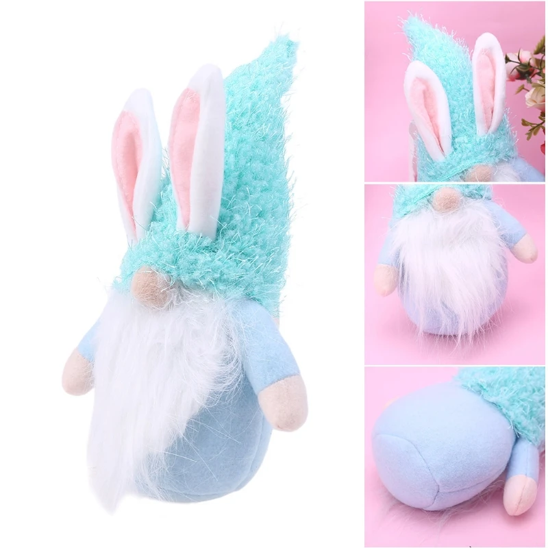 

Easter Rabbit Gnomes Plush Decoration Holiday Handmade Decor Table Gnomes Decor Ornaments Holiday Party Home Decor