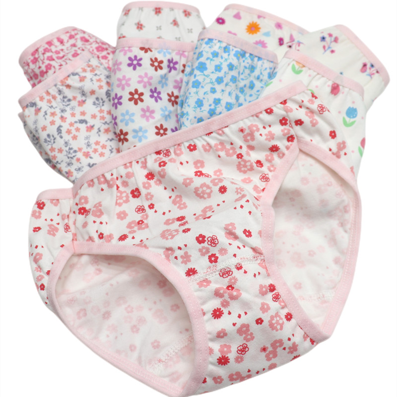 4pcs Boy Soft Briefs Solid Color Underwear Boys Girls Healthy Briefs Size 100-160 Children Soft 95% Cotton Breathable Underpants