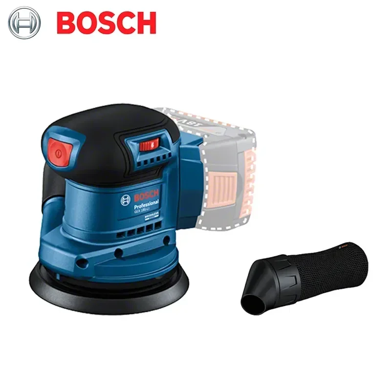Electric Orbital Sander Electric Polisher BOSCH GEX 185-LI Cordless Random Orbit Sander 18V Lithium Brushless Polisher 125mm Orbit Sander Bosch GEX185-LI Power Tool