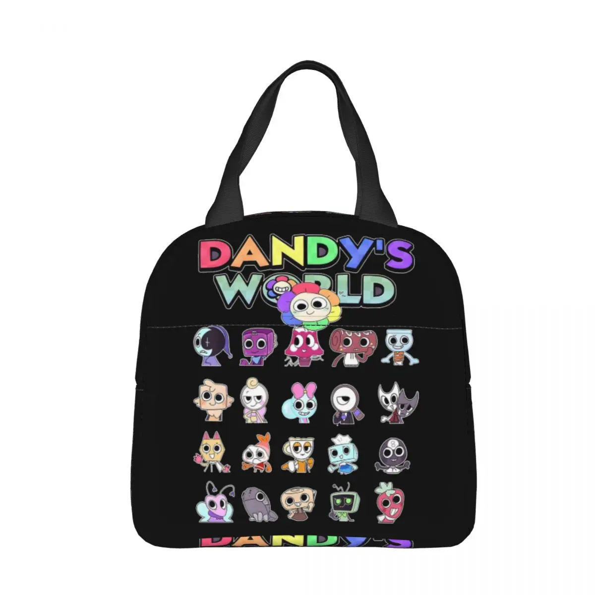 Dandy's World Insulated Lunch Bag Thermal Bag Meal Container Leakproof Tote Lunch Box Girl Boy Office Picnic