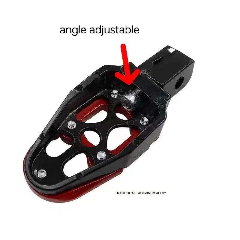 Universal Aluminum Alloy Foot Pedals Angle Adjustable Motorcycle Scooter ATV E-Bike Foot Rests Pegs motorcycle footrests motorcycle foot pedals