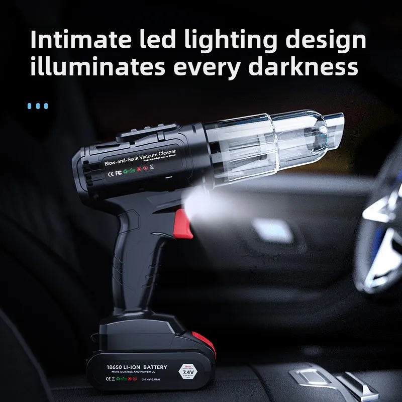 Car Wireless Charging Car Home Super Power Suction Small Handheld Portable Disassembly Lithium Battery Vacuum Cleaner