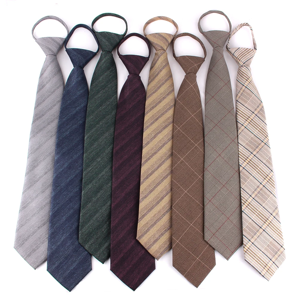 Cotton Suit Business Casual Need A Tie NEW 8cm Wide Zipper Tie For