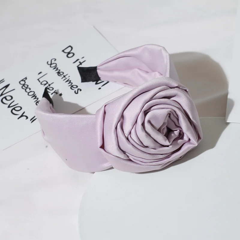 Fasce per capelli in tessuto per donna - Fascia per capelli con fiori per donna - Fasce per capelli larghe e comode antiscivolo per capelli corti viola boheme - Italia
