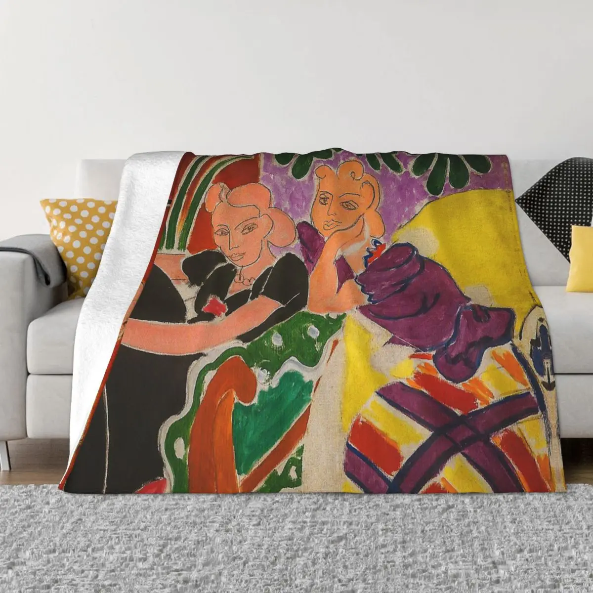 

Henri Matisse Blankets The Conversation Wool Throw Blanket Summer Autumn Winter Decoration Soft Warm Bedspreads