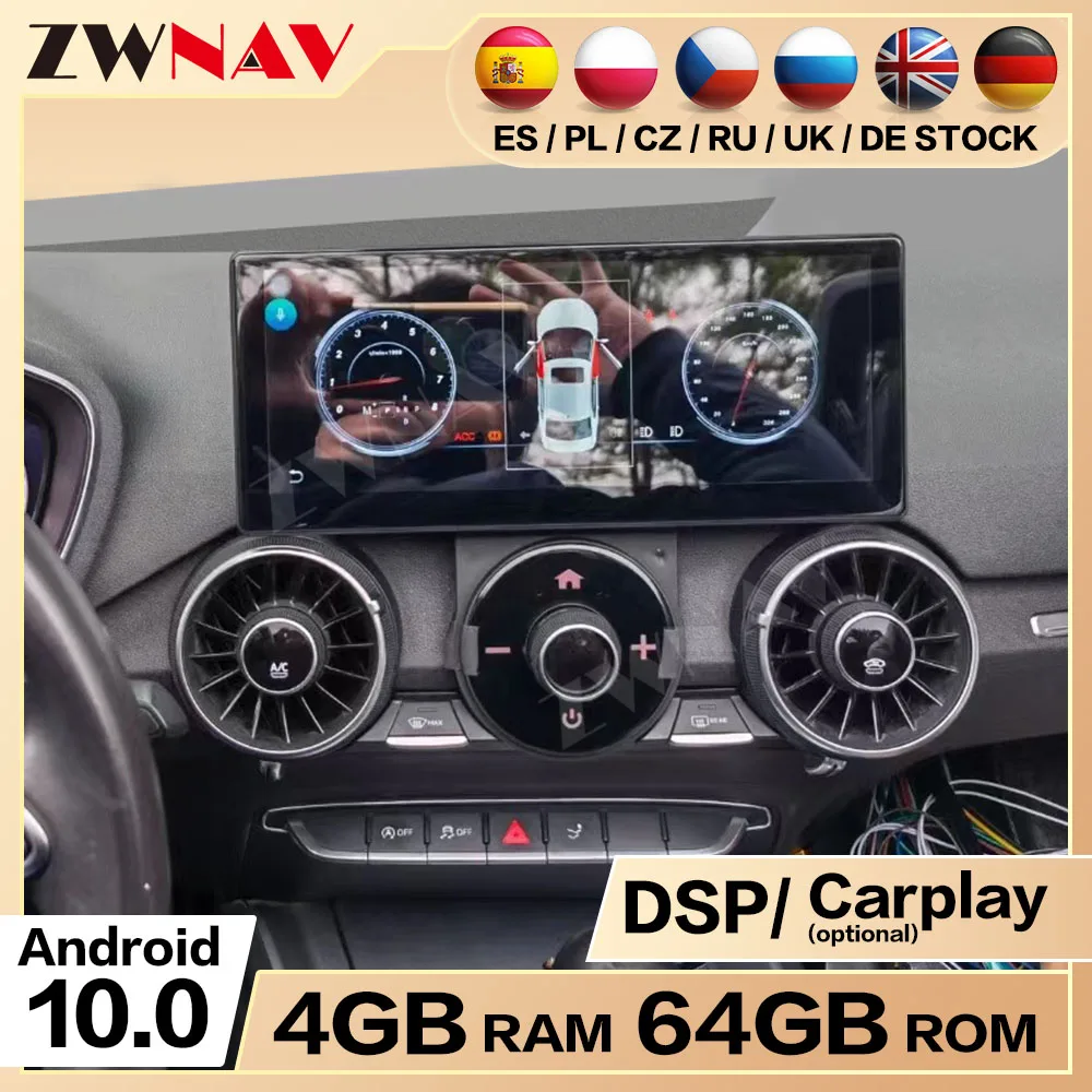 

2 Din Android 12 screen Car Multimedia Player For Audi TT 2014 2015-2022 Video Audio Radio Stereo GPS Navi Head Unit Auto Stereo