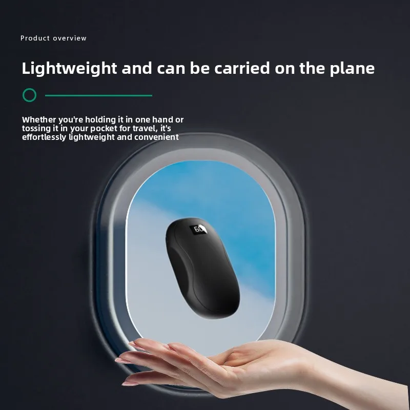 The New Winter Hand Warmer Features A Large-Capacity Three-Speed Handheld Digital Display For Charging Power Bank