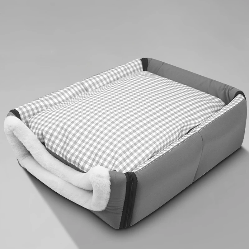 Pet Dog House Soft Cozy Pet Sleeping Bed for Small Medium Dogs Cats Foldable Removable Puppy Nest Portable Kennel Pet Supplies