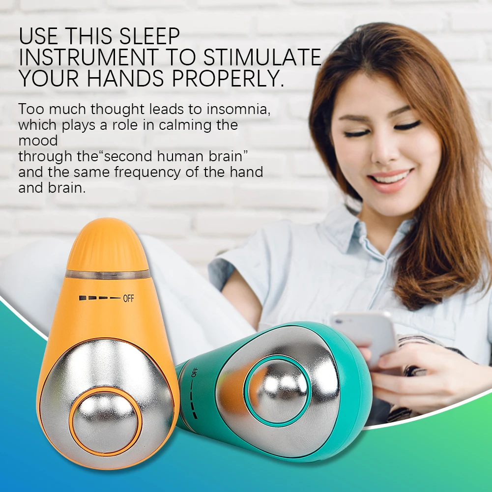 USB Charging Microcurrent Sleep Aid Device Hand Holding Pressure Relief Instrument Relax TradeHut