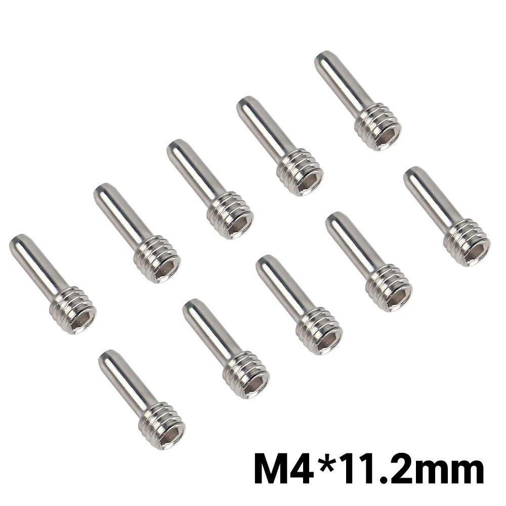 INJORA 10Pcs 스테인레스 스틸 M3 M4 1/10 RC 자동차 크롤러 용 헤드리스 육각 드라이브 샤프트 나사 핀