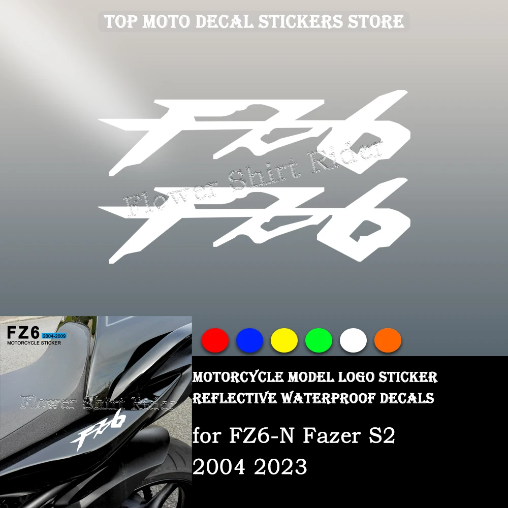 Motorcycle Reflective Stickers Waterproof Decal For Yamaha FZ6N FZ6-N Fazer S2 2004 2005 2006 2007 2008 2009