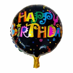 Set of 5 Colorful Happy Birthday Balloons for Party Decorations and Photography Props (As the picture)