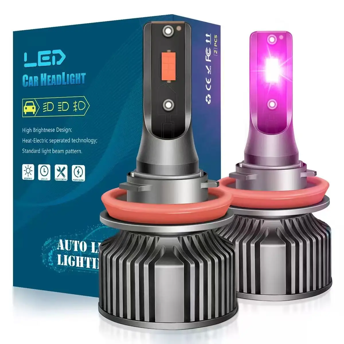H7 LED 헤드라이트 전구 H19 H18 H11 H7 H3 880 881 자동차 라이트 4300K 6000K 12V H4 H13 9008 9007 9004 HB5 HB1 고출력 자동차 램프