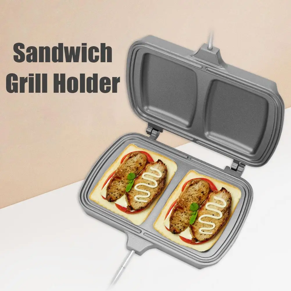 

Breakfast Frying Pan Sandwich Bread Fried Eggs Baking Baking Home Outdoor Plates Foldable Supplies Detachable Camping Non-S N5E0