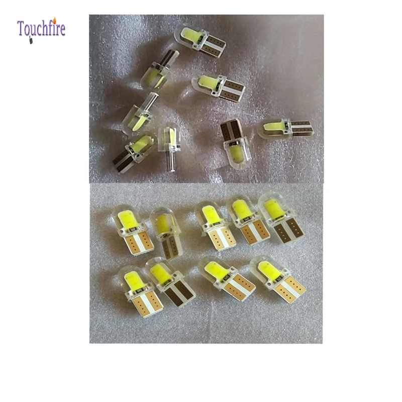 10pcs T10 501 W5W Bulb For Car nteror Sde Lght Green Dashboard