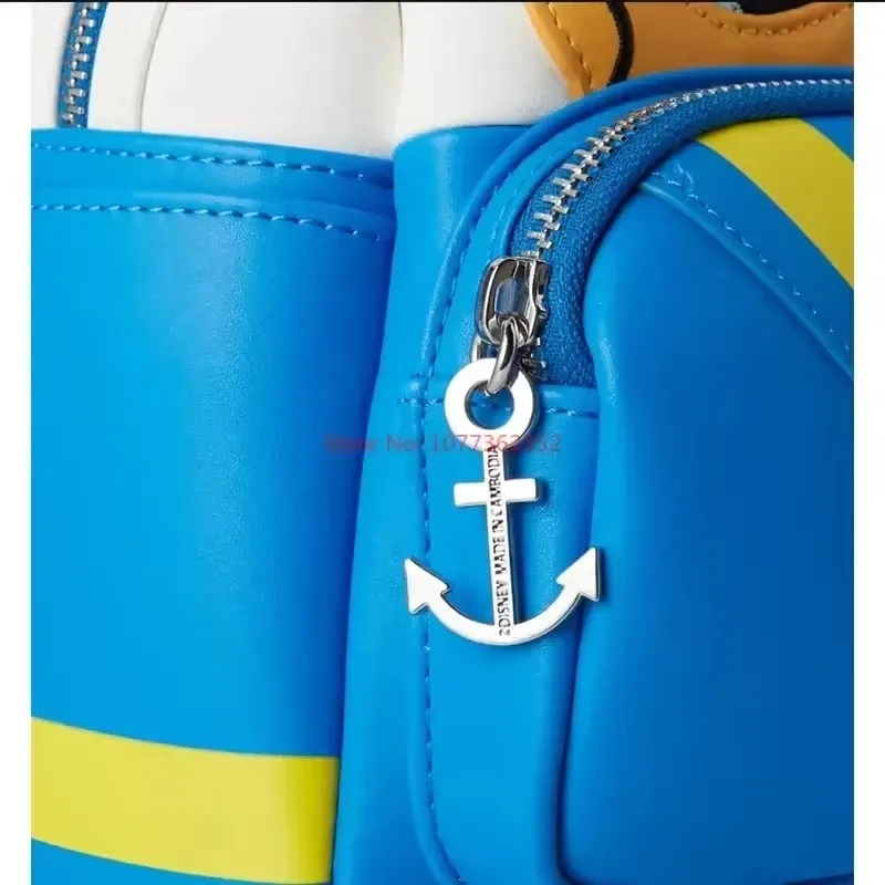 Loungefly Disney Donald Duck Cosplay Mini Backpack Cute Cartoon Backpack Children's Satchel Cartoon Character Kids Gift