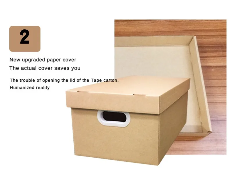 Mobile Storage Boxes for Office and Home – Corrugated Cardboard Organizers for Files, B... - SKU MSB01607 - UGI Packaging