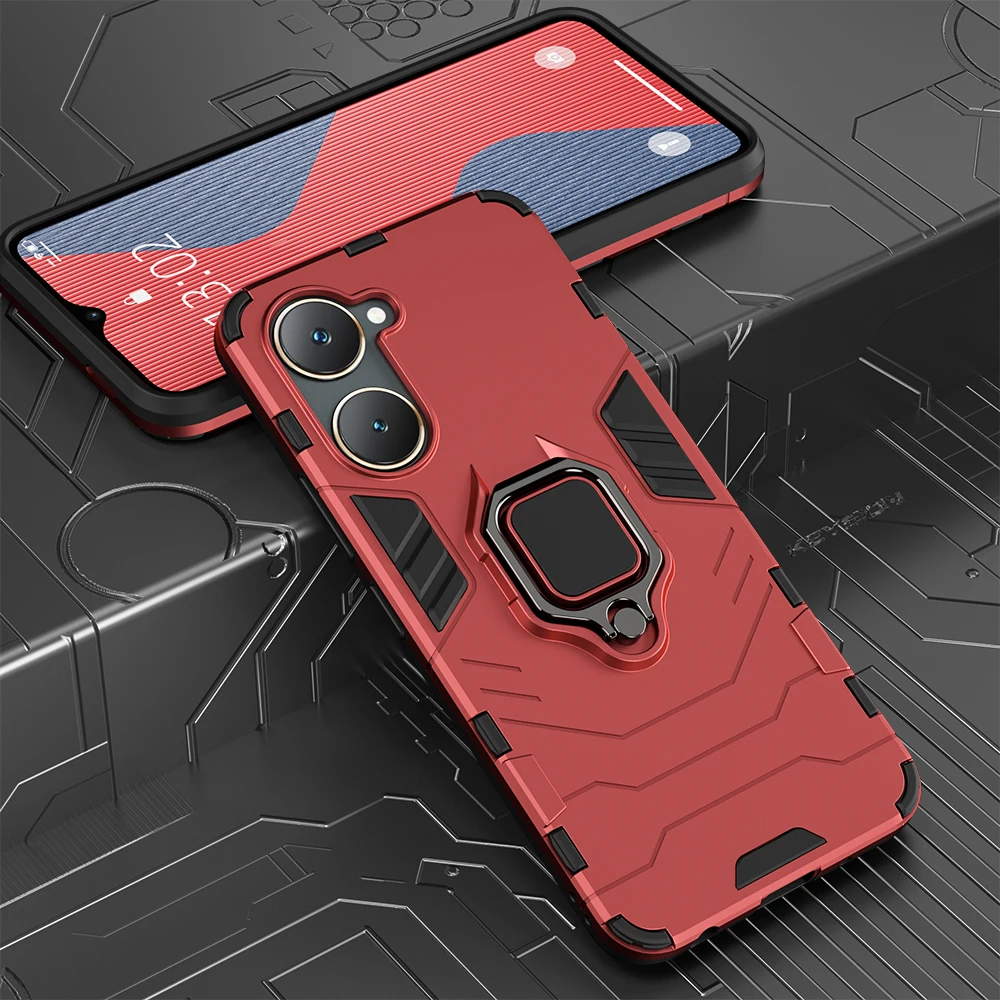 Shockproof Armor Case with Silicone+PC Ring Stand Holder – KEYSION