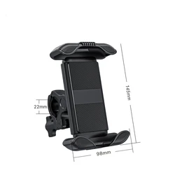 Universal Secure Phone Mount for Motorcycles and Bicycles (Handlebar model)