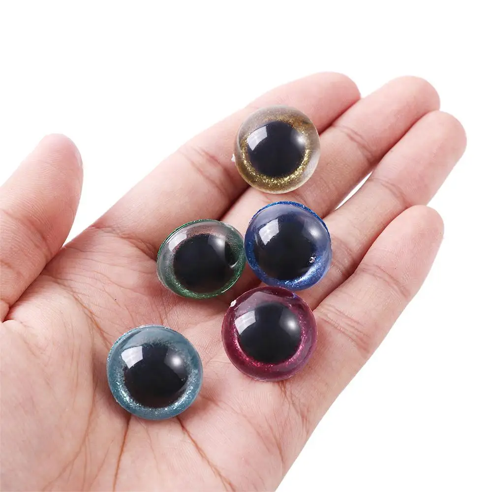 Plastic Safety Eyes Stuffed Toys Doll Eyeballs 14/16/18/20/22mm 3D Glitter Eyes 3D Doll Eyes  Toys Eyes Doll Making Eyes