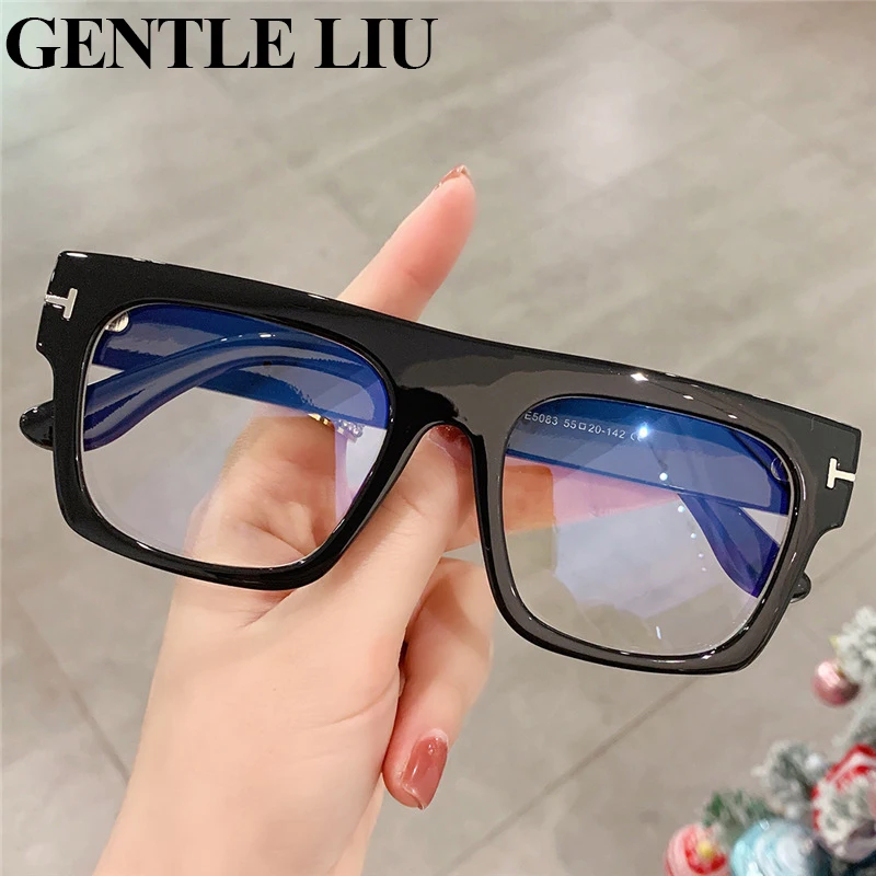 Retro Square Glasses Frame Men Anti Blue Light Women Fashion Computer  Eyeglasses Customized Prescription Glasses 60967 - AliExpress