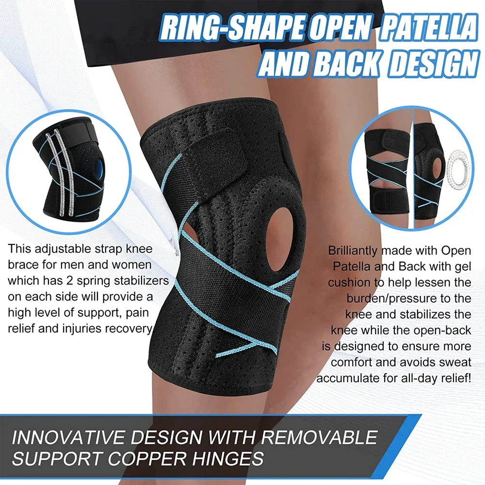 1 PCS Knee Braces for Knee Pain with Side Stabilizers, Effective Relieves Meniscus Tear, LCL, MCL, Arthritis, Joint Pain Relief BEST SELLERS