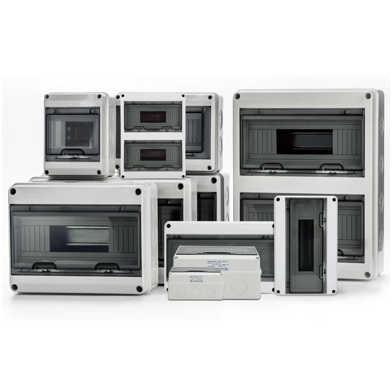 Caixa de Junção Elétrica da Série do gh Ip65 Impermeável Plástico do pc Caixa de Distribuição Exterior 12 15 18 24way