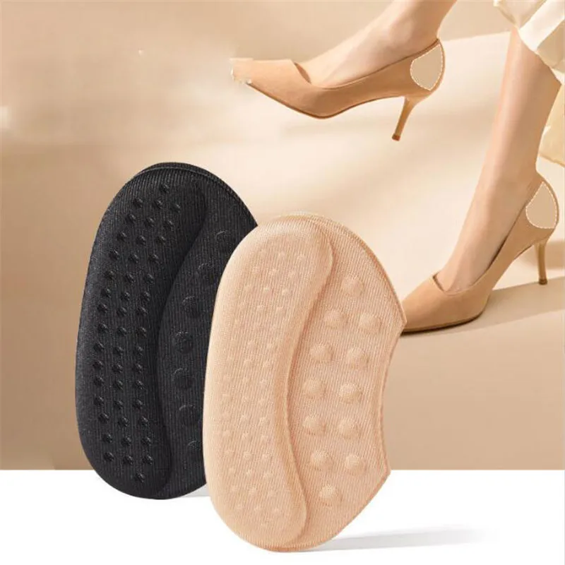 2pcs Shoe Heel Sticker Insoles Sports Shoes Adjust Size Heel Liner Grips Protector Sticker Pain Relief Patch Foot Back