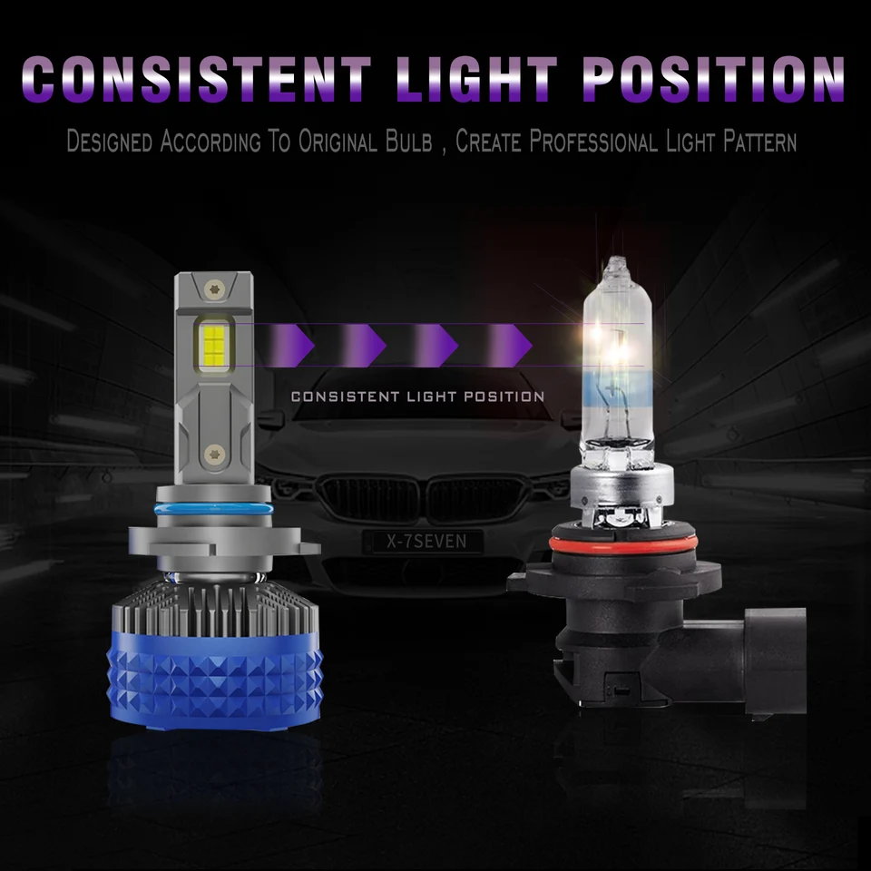 X-7SEVEN X-ULTRA Pro 140W 25000LM CANBUS 6500K LED Headlight Bulb