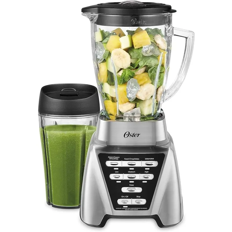 

Pro 1200 with Glass Jar, 24-Ounce Smoothie Cup, Brushed Nickel