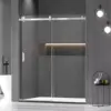 56-60"" W X 72"" H Frameless Sliding Shower Door, Water Repellent Shower Glass Door With 5/16"" (8Mm) Clear Sgcc Tempered 1