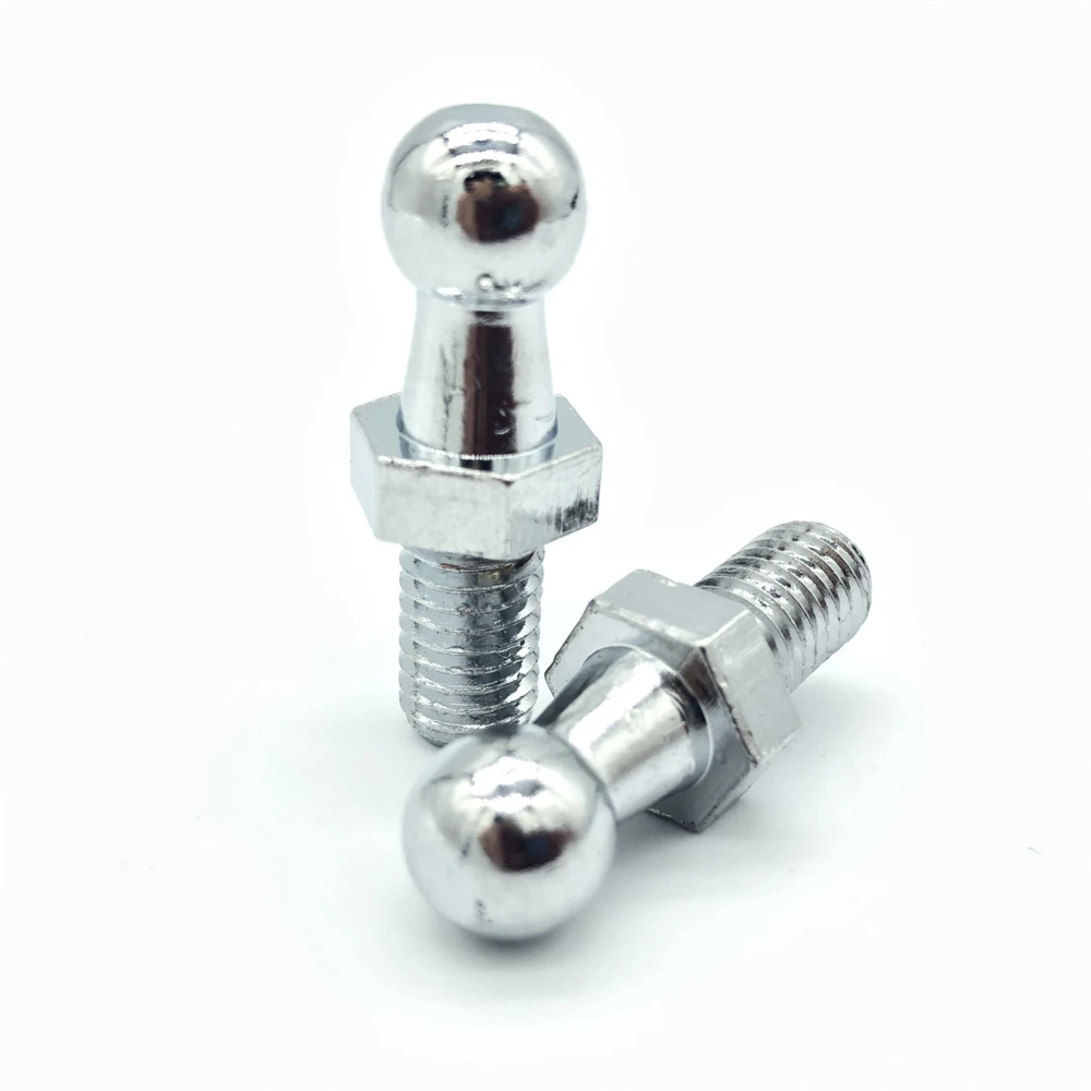 For Spring Lift Supports 2x 10mm M8 M6 Universal Boot Bonnet Gas Strut End Fitting Connector Ball Screw Bolt Pin Joint Valve