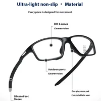0-50~ -75 Photochromic Color Myopia Glasses Ultra Light Version with Degree Anti Blue Light Flat Glasses Sunglasses Sports 2